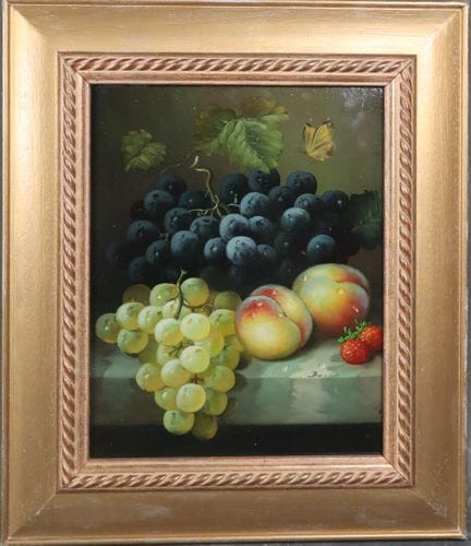 BOOL (XX-XXIe).
Nature morte aux raisins.
Huile su