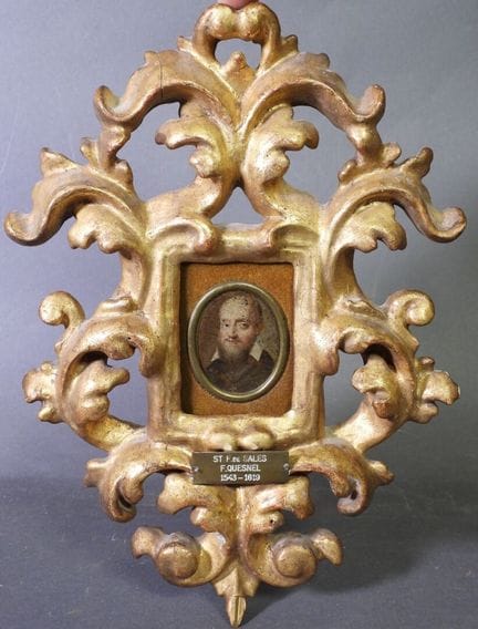 École fin XVIIe début XVIIIe.
Portrait de Saint Fr