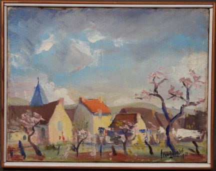 Jean BOUGRET (1922).
The Village.
Oil on canvas, s