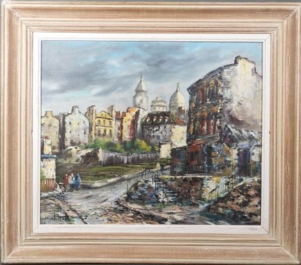 Raymond BESSE (1899-1969).
Vue de Montmartre avec 