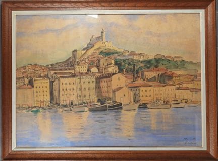 Albert COPIEUX (1885-1956).
Port de Marseille.
Aqu