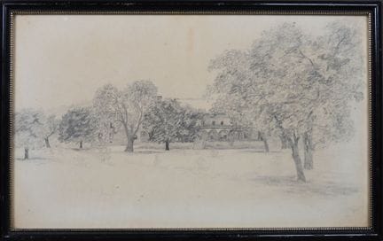 École début XXe.
Maison.
Dessin signé.
20 x 33 cm.