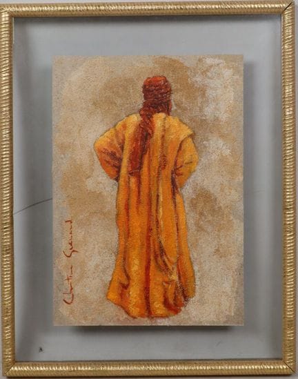 Christine GUENAND (XXe).
L'oriental.
Huile signée 