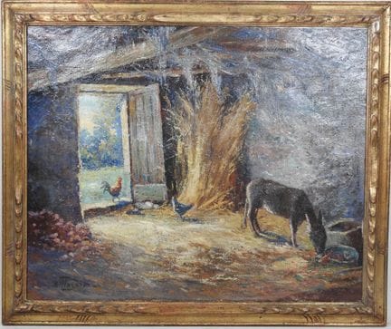 Alphonse Henri MAZARD (1865-1939). 
L'âne et le co