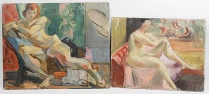Léon CASASUS (1896–1981).
Woman and Nude.
Two sign