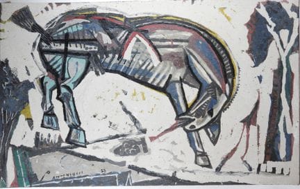 Pierre ANTONIUCCI (born in 1943). 
The Horse.
Oil 