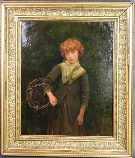 École française fin XIXe début XXe.
Portrait d'enf