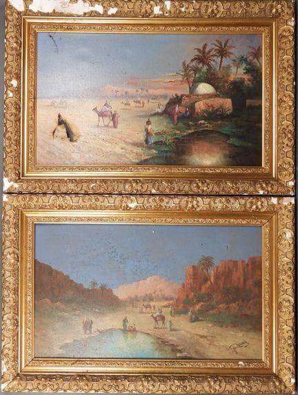 M. CASSADO (XIX-XXe).
Paysages orientalistes.
Pair