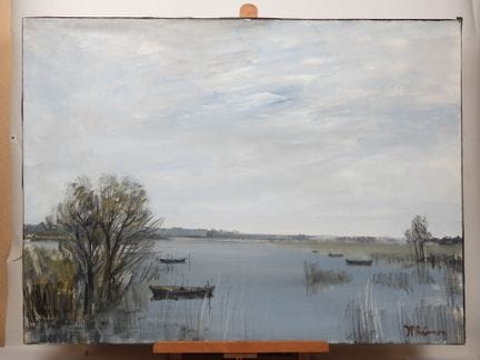 Jean-Pierre REMON (born 1928). 
Edge of the Loire.