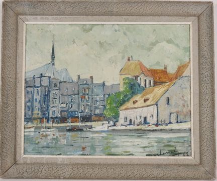 School of the 20th Century.
The Harbor.
Oil on pan
