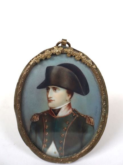 DUMAS (XIX secolo). 
Napoleone.
Miniatura dipinta 