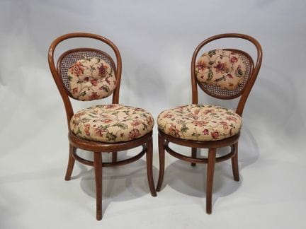 THONET modello n. 11.
Coppia di sedie da bistrot i