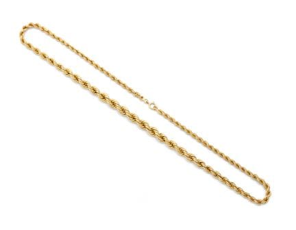 Impresionante collar de oro amarillo de 18 quilate