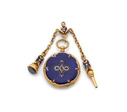 Orologio da colletto in oro giallo 18 carati (750‰