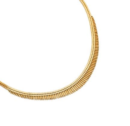 Impresionante collar de oro amarillo de 18 quilate