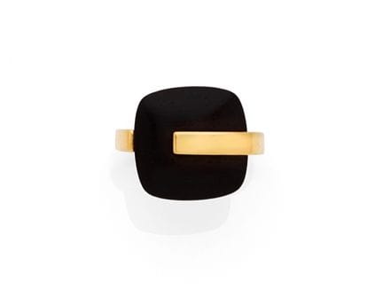 Anillo de oro amarillo de 18 quilates (750‰) adorn