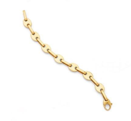 Impresionante pulsera de oro amarillo de 18 quilat