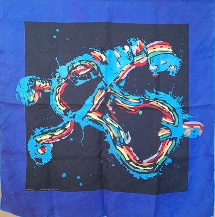 Pañuelo de sarga de seda, modelo «Empreintes de vi
