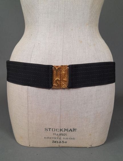 YVES SAINT LAURENT, PARIS.
Ceinture en élastique f