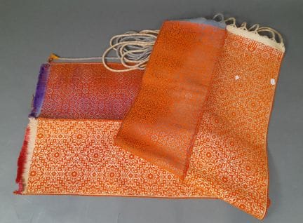 Demi ceinture de mariage de Fès en soie façonnée à