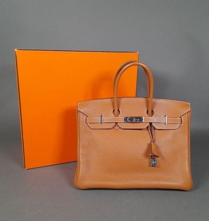 HERMES, PARIS.
Modèle Birkin 35.
Sac à main à deux