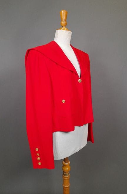SONIA RYKIEL, PARIS.
Tailleur jupe en acétate et v