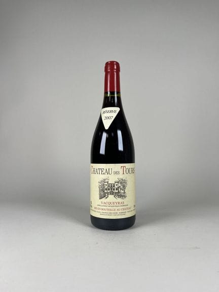 VACQUEYRAS.
Château des Tours.
Reserva. 2007. 1 bo