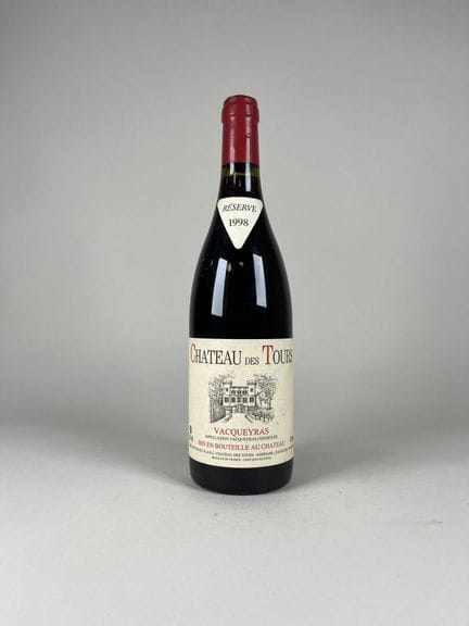 VACQUEYRAS.
Château des Tours.
Reserva. 1998. 1 bo