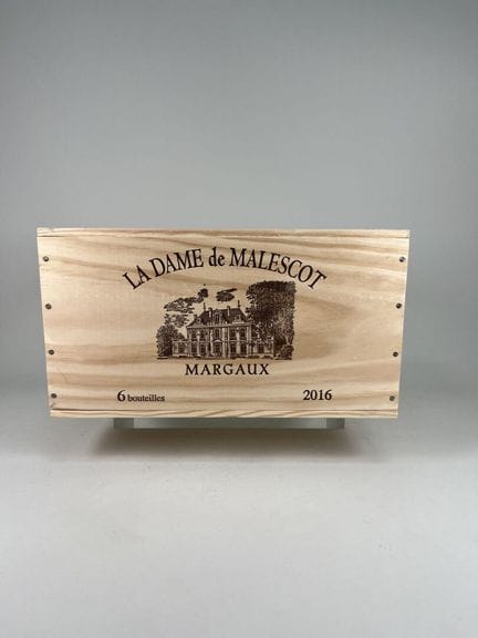 MARGAUX.
La Dame de Malescot.
2016. 6 botellas. CB