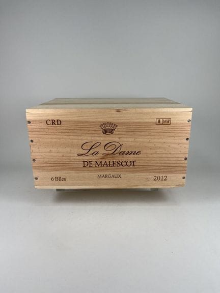 MARGAUX.
La Dame de Malescot.
2012. 6 botellas. CB