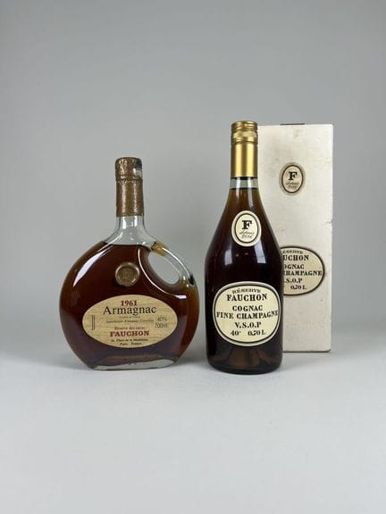 ARMAGNAC.
Fauchon.
Reserva de bodega. 1961. 40 %. 