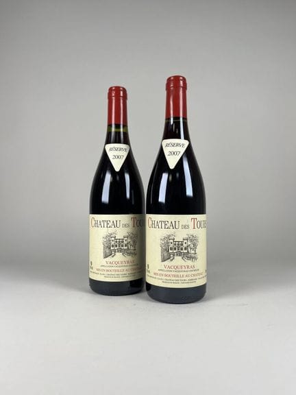 VACQUEYRAS.
Château des Tours.
Reserva. 2007. 2 bo