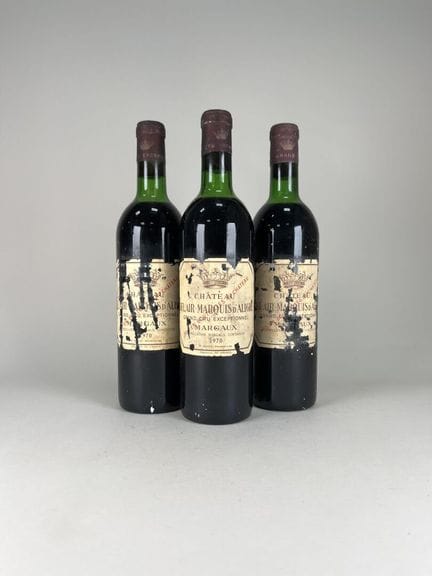 MARGAUX.
Château Bel Air-Marquis d'Aligre.
1970. 3
