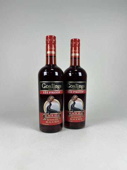 RON ENVEJECIDO.
Goslings.
Black Seal 151 Proof.
75
