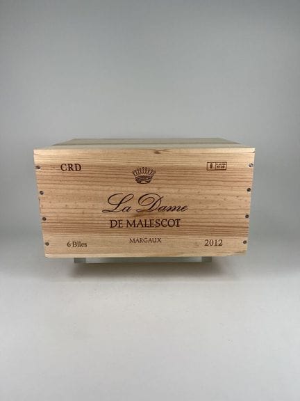 MARGAUX.
La Dame de Malescot.
2012. 6 botellas. CB