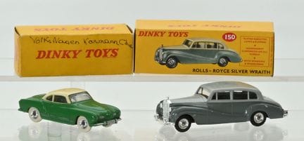 DINKY TOYS, English. 
2 original models:
 - Ref. 1