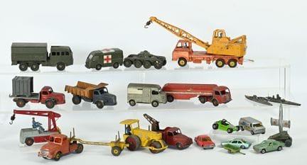 DINKY TOYS, 1/43 scale.
12 vehicles (found in an a