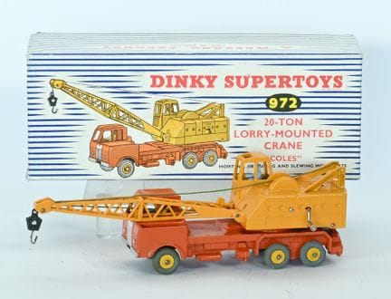 DINKY TOYS.
Ref. 972, “Coles” crane, like-new cond