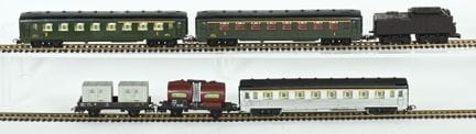 JOUEF, Ho.
5 cars and 1 tender, complete and in ne