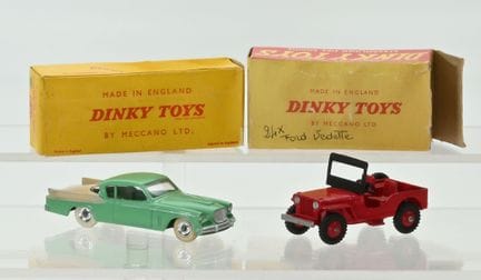 DINKY TOYS, English.
2 original models, like-new c