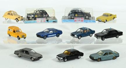 NOREV, SOLIDO, 11 1/43-scale vehicles:
 - SOLIDO:
