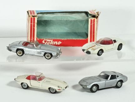 TEKNO, 4 1/43-scale cars, need dusting off:
 - - G