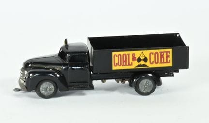 TEKNO.
1/43-scale Dodge coal truck, black, model i