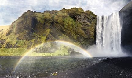 Matthieu RICARD (Born in 1946)
Skógafoss Waterfall