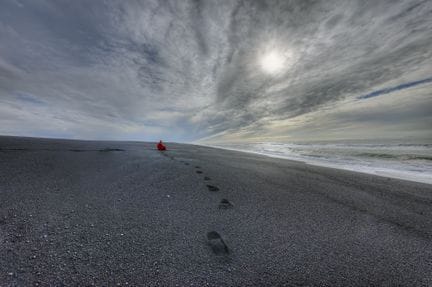 Matthieu RICARD (Born in 1946)
Black sand beach no