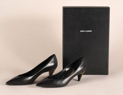 * SAINT LAURENT PARIS 
COPPIA DI PANTOLONI in pell