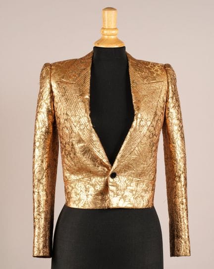 * SAINT LAURENT PARIS
SPENCER da sera in broccato 
