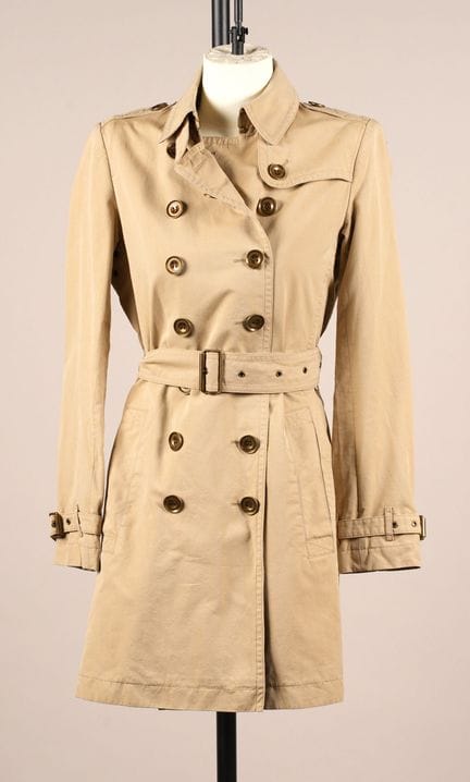 * BURBERRY BRIT
TRENCH CORTO in cotone intrecciato