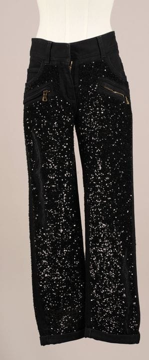 * BALMAIN DI OLIVIER ROUSTEING
JEANS in denim nero