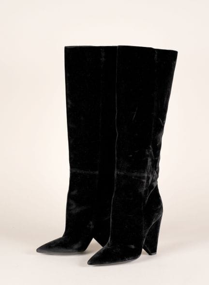* SAINT LAURENT PARIS 
COPPIA DI STIVALI "NIKI" in